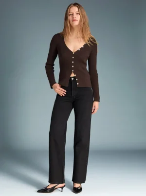 Denim | Straight-leg Jeans<Rouje ABBESSES Jeans DENIM NOIRSTONESIMPLE