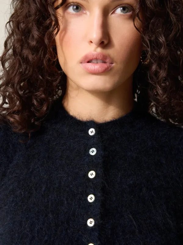 Knits<Rouje ABELINA cardigan Uni Marine