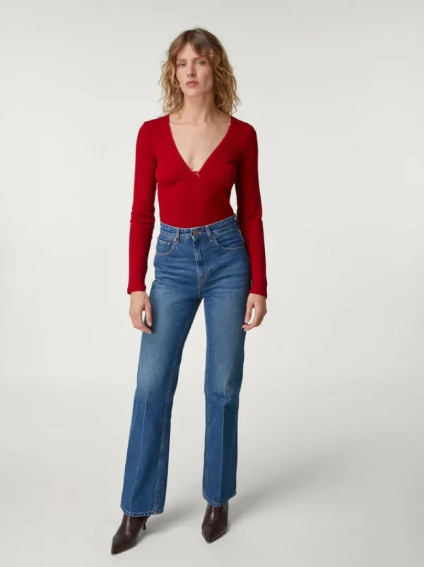 Tops<Rouje ABELINE T-Shirt Uni Rouge