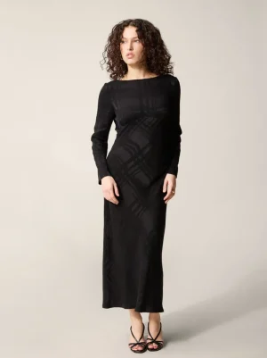 Dresses<Rouje ABIA dress Black Jacquard