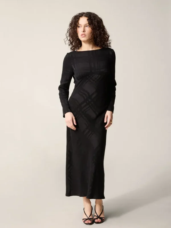 Dresses<Rouje ABIA dress Black Jacquard