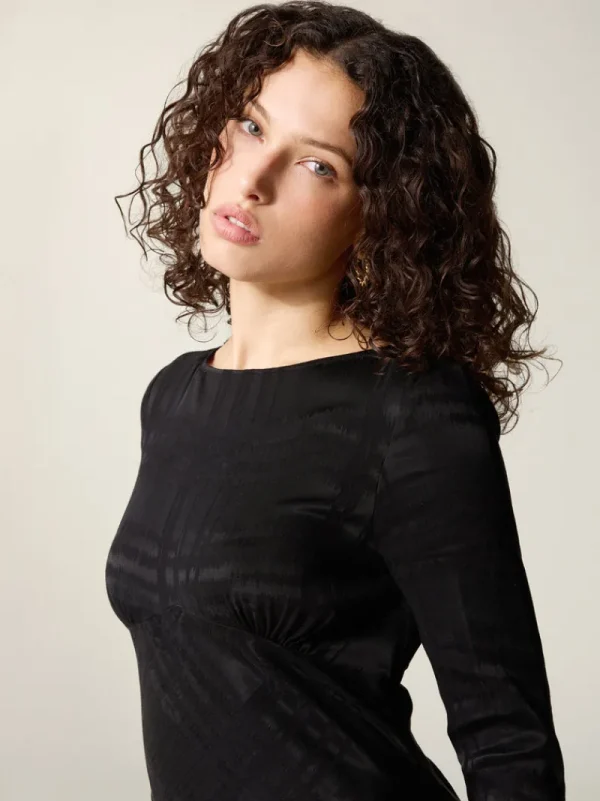 Dresses<Rouje ABIA dress Black Jacquard