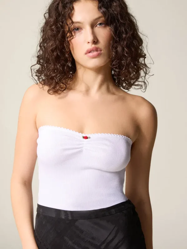 Tops<Rouje ALEXA Tank top Uni Blanc