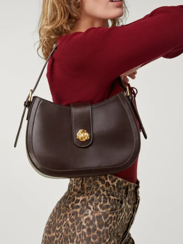 Bags<Rouje ALLURE bag Cuir Chocolat