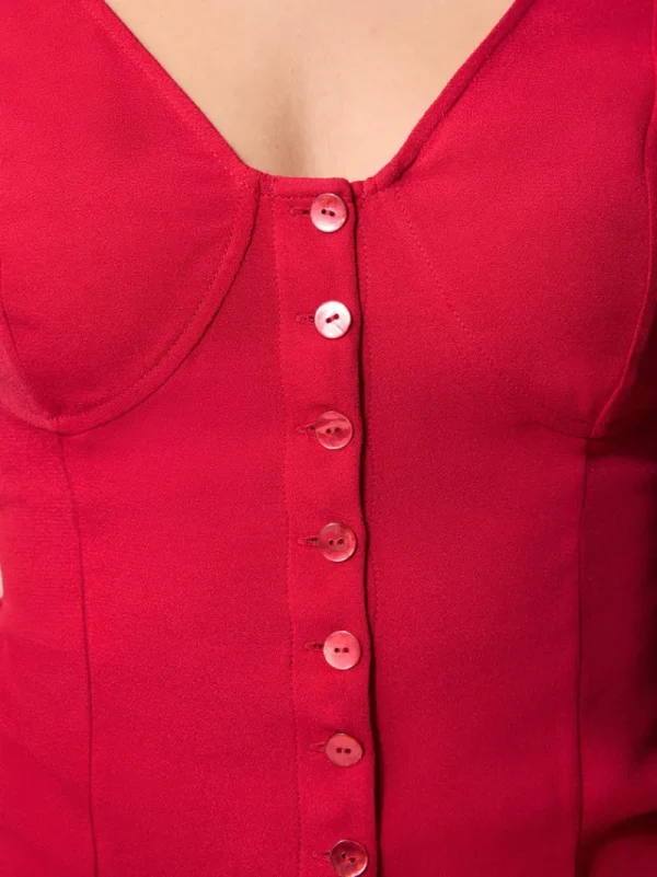 Tops<Rouje AMBROISE top Uni Rouge