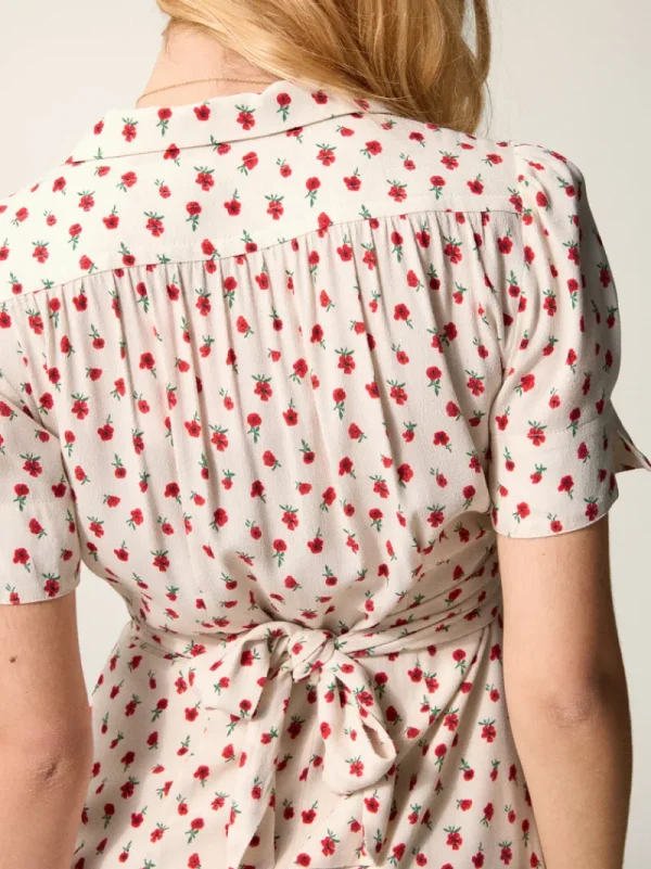Dresses<Rouje ANAIS dress FLEURETTESAUVAGE ECRU