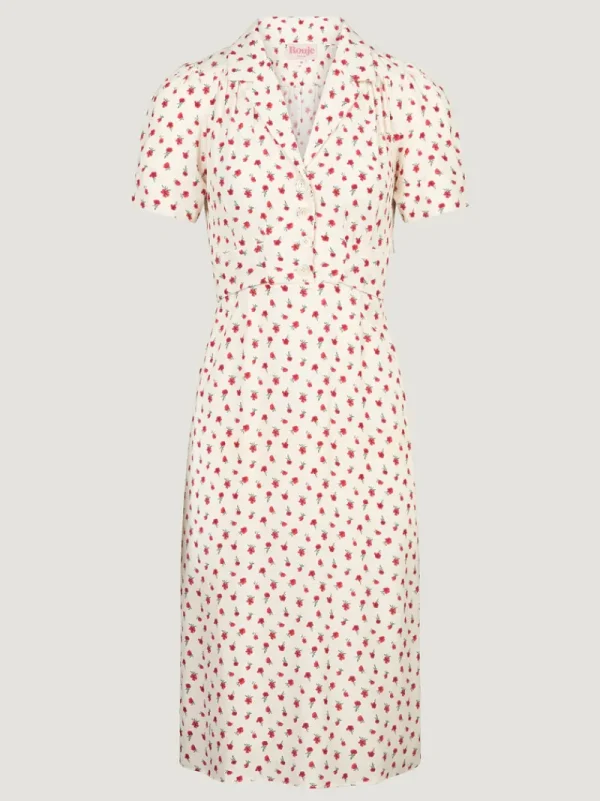 Dresses<Rouje ANAIS dress FLEURETTESAUVAGE ECRU