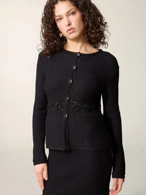 Knits<Rouje ANGELIA cardigan Uni Noir