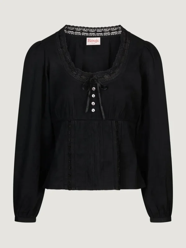 Tops<Rouje ANNETTE shirt Uni Noir