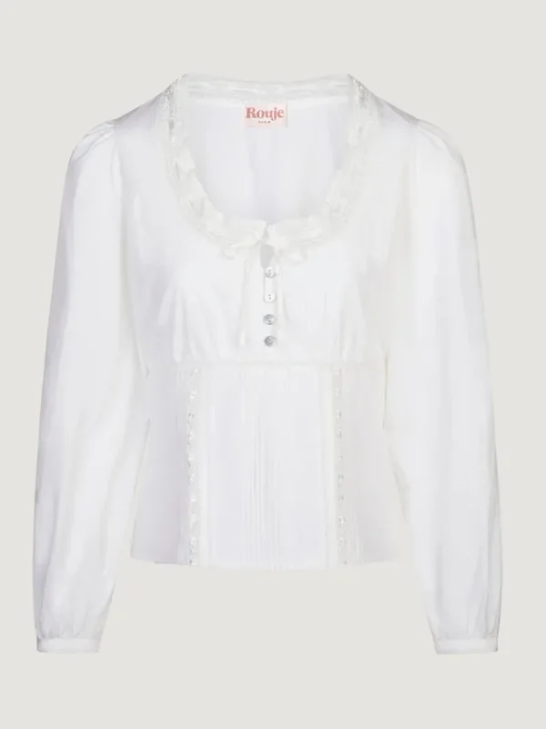 Tops<Rouje ANNETTE shirt Uni Blanc