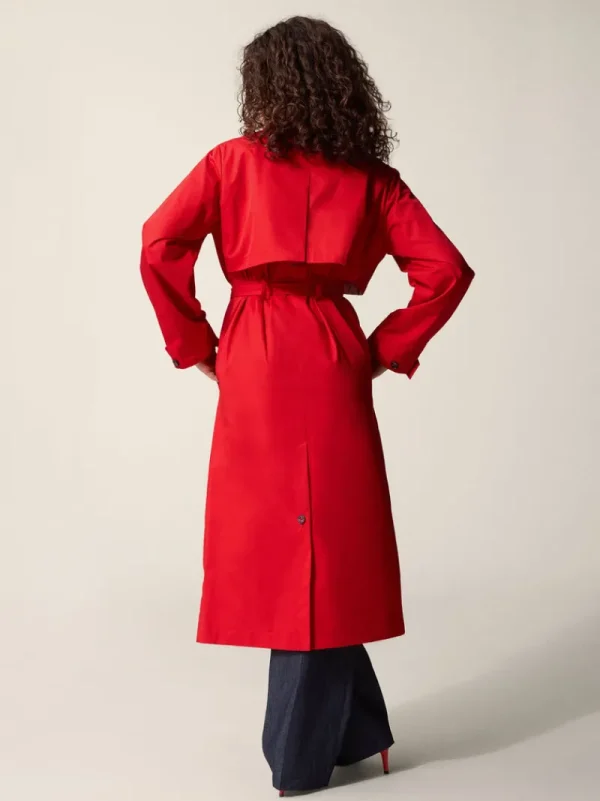 Jackets & Coats<Rouje ARCHIBALD trench coat Uni Rouge