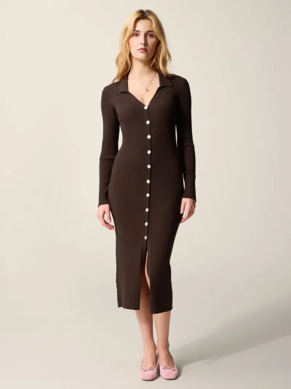 Dresses | Knits<Rouje AURE dress Uni Marron