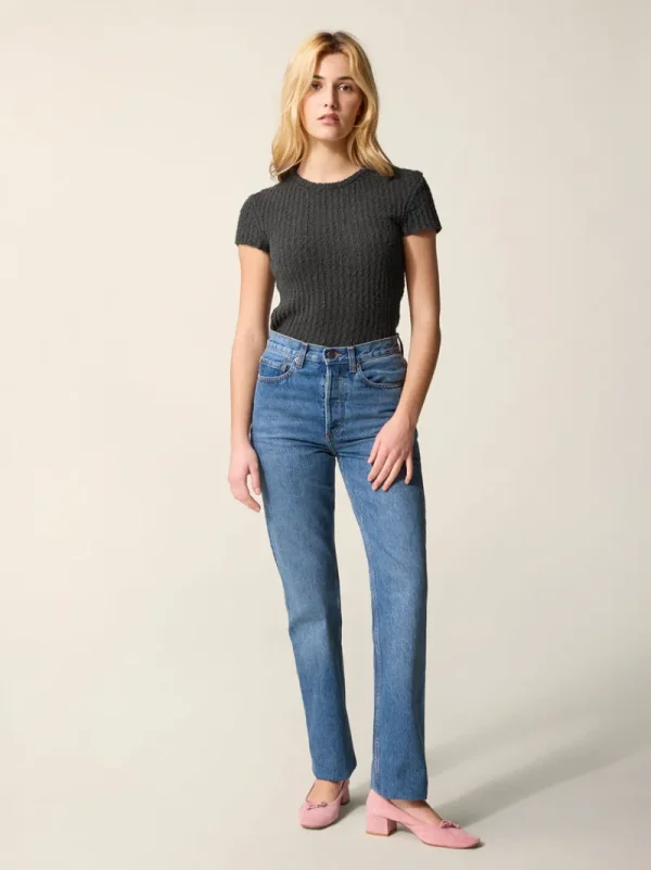 Tops | Knits<Rouje AURELIO Sweater Texture Plomb