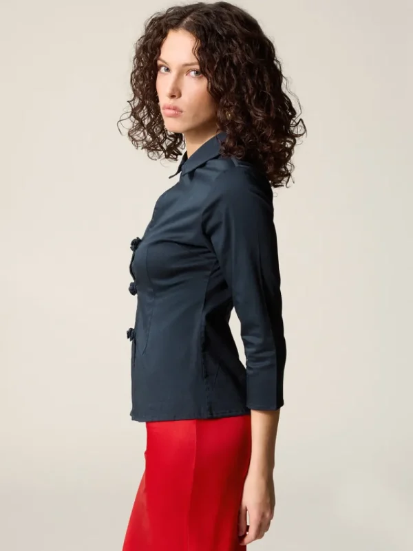 Tops<Rouje AVA shirt Uni Marine