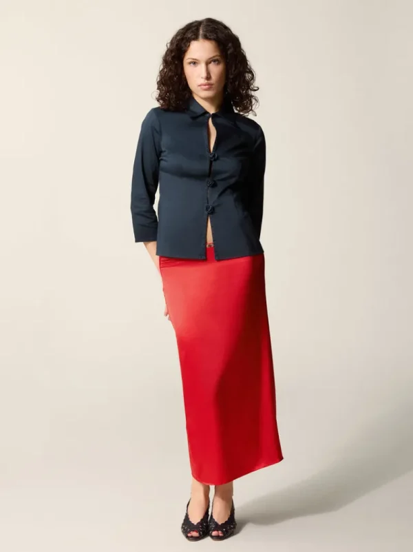 Tops<Rouje AVA shirt Uni Marine