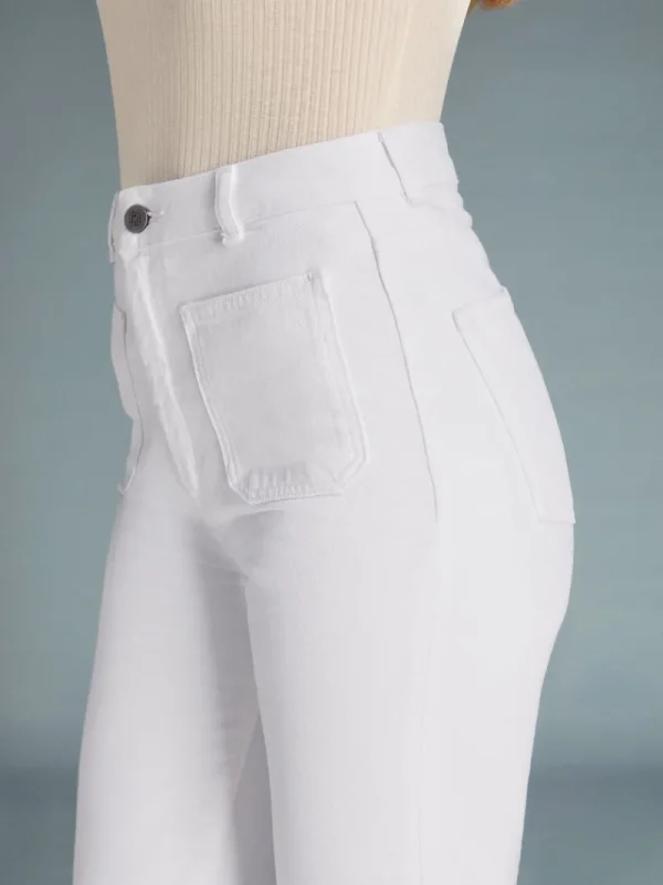 Denim | Flare Jeans<Rouje BELLEVILLE Jeans Uni Blanc