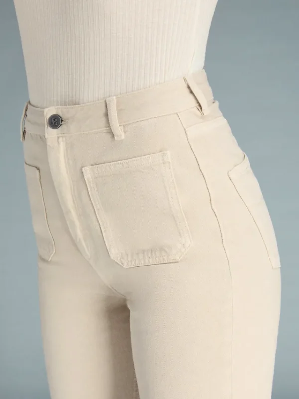 Denim | Flare Jeans<Rouje BELLEVILLE Jeans Uni Crème