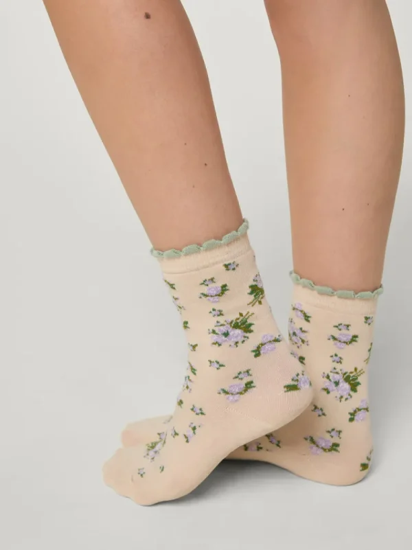 Lifestyle<Rouje BETSY socks Bouquet Hiver Ecru