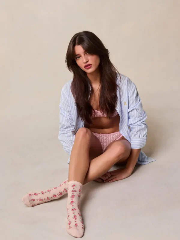 Lifestyle<Rouje BETSY socks CHARMEUSE POUDRE