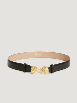 Belts<Rouje BOUQUET belt Cuir Noir