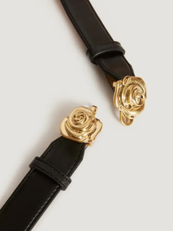 Belts<Rouje BOUQUET belt Cuir Noir
