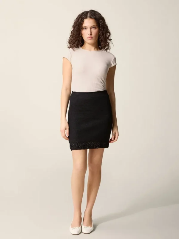 Skirts<Rouje CALYPSO skirt Uni Noir