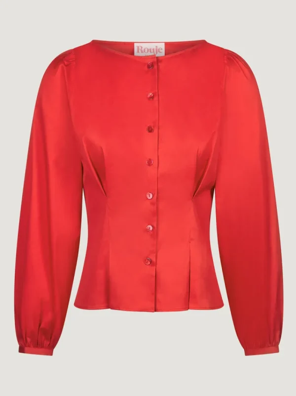 Tops<Rouje CLAUDINE shirt Uni Rouge