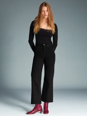 Denim | Flare Jeans<Rouje CONCORDE Jeans Uni Black Stone Simple