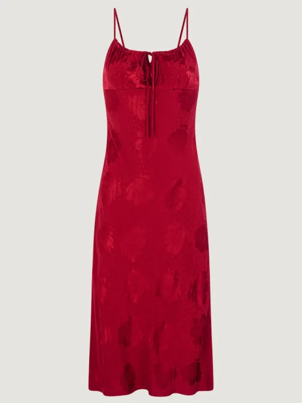 Dresses<Rouje DARIA Dress JACQUARD FLEURS ROUGE
