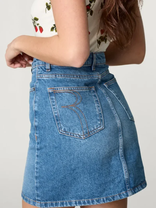 Skirts<Rouje DENISE skirt Indigo double stone