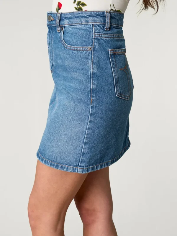 Skirts<Rouje DENISE skirt Indigo double stone