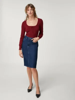 Skirts<Rouje DENITSA skirt Uni indigo rinse