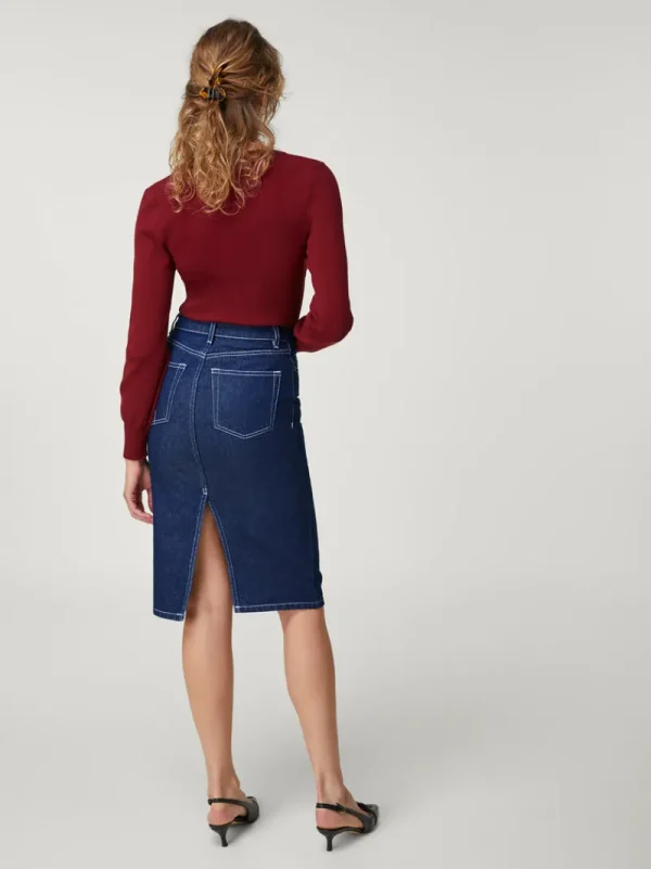 Skirts<Rouje DENITSA skirt Uni indigo rinse