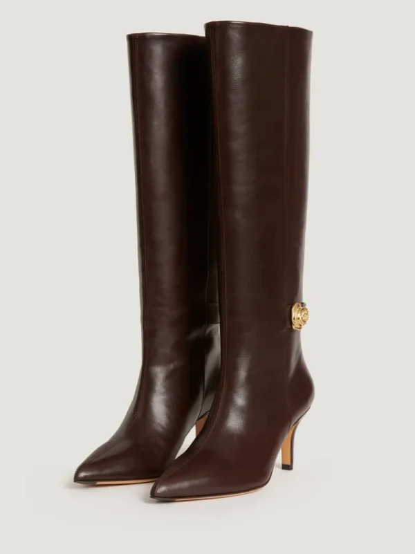 Shoes<Rouje DRAMA boots Cuir Chocolat