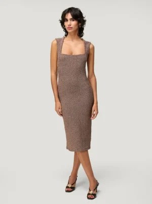 Dresses<Rouje ELNA dress Lurex Doré