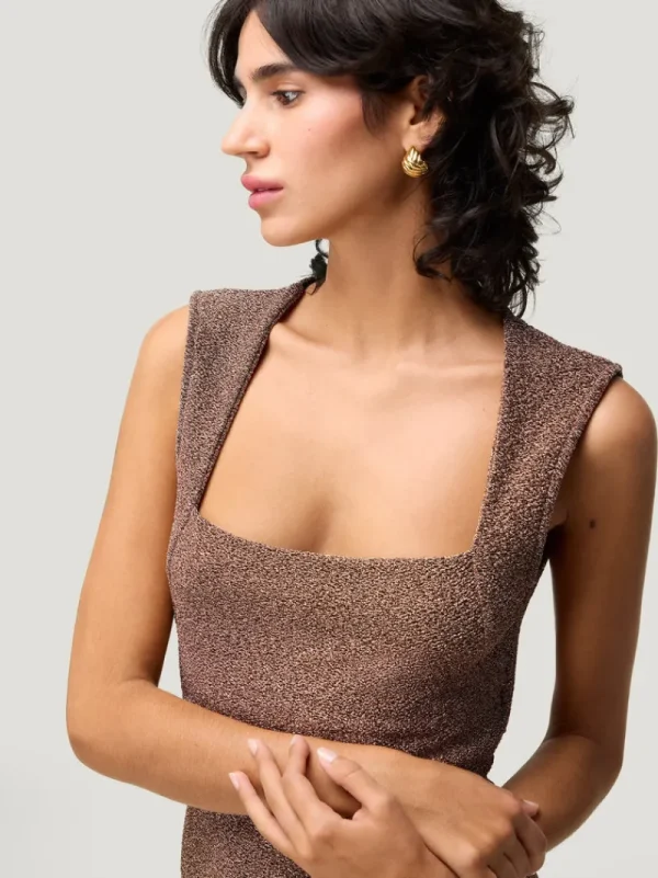 Dresses<Rouje ELNA dress Lurex Doré