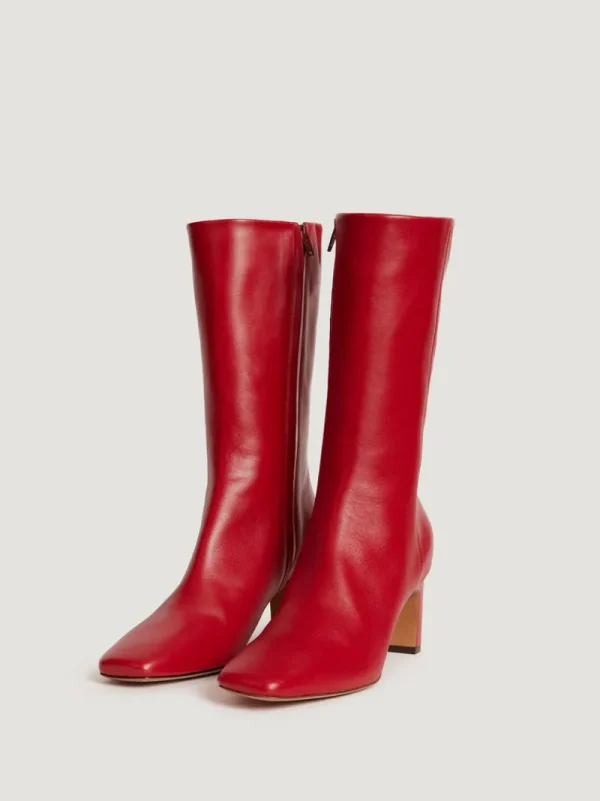 Shoes<Rouje ELSA ankle boots Cuir Rouge