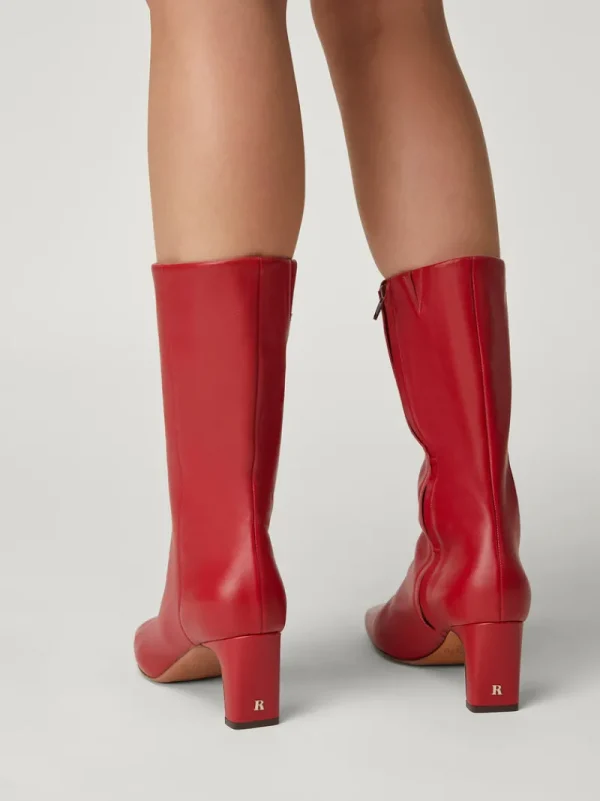 Shoes<Rouje ELSA ankle boots Cuir Rouge