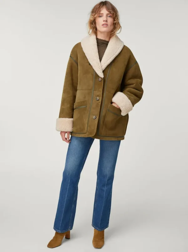 Jackets & Coats<Rouje FERDINAND coat Uni Kaki