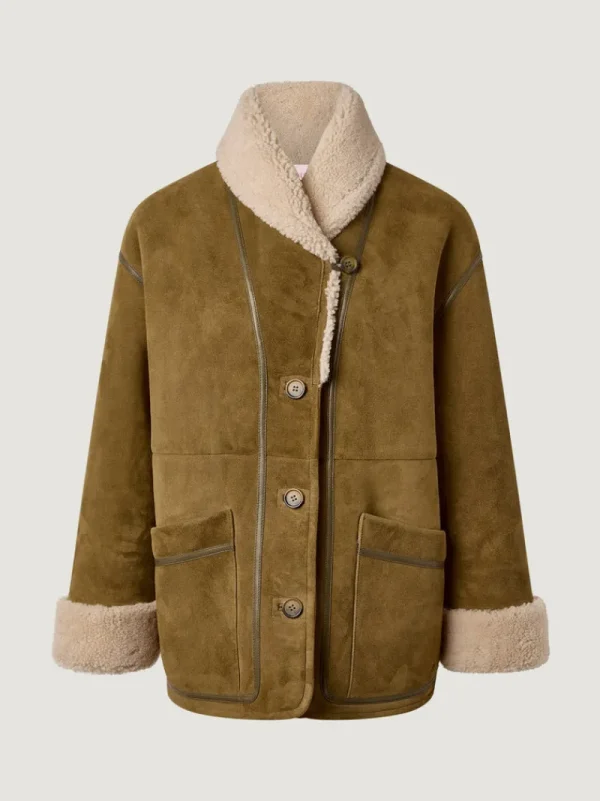 Jackets & Coats<Rouje FERDINAND coat Uni Kaki