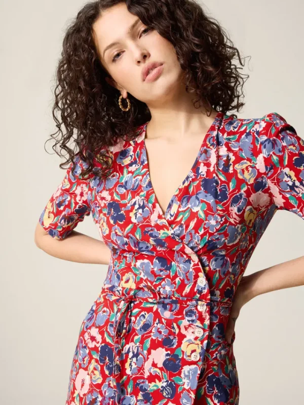 Dresses<Rouje GABIN dress FLORALGARDEN ROUGE