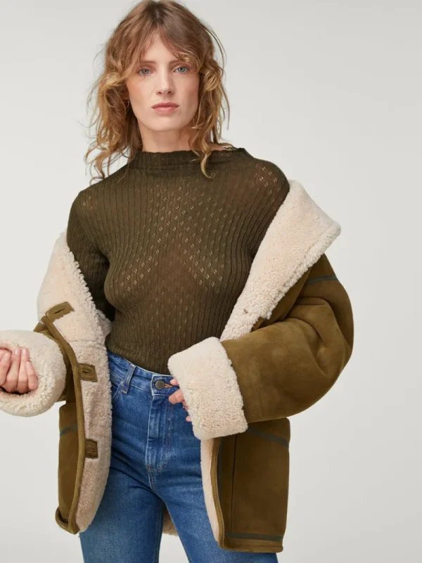 Knits<Rouje GALINA sweater Uni Kaki