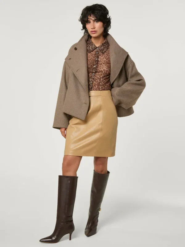 Jackets & Coats<Rouje GEDEON coat Uni Taupe