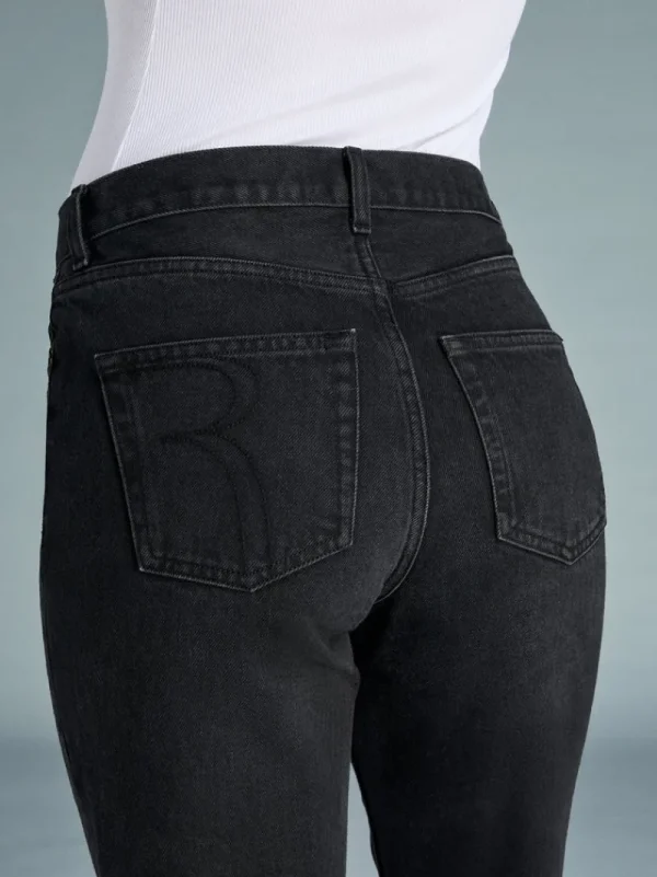Denim | Straight-leg Jeans<Rouje GERMAIN Jeans Uni Black Stone Simple