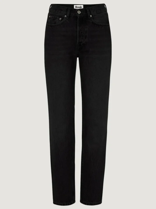 Denim | Straight-leg Jeans<Rouje GERMAIN Jeans Uni Black Stone Simple
