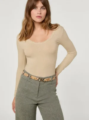 Tops<Rouje GIO top Crème