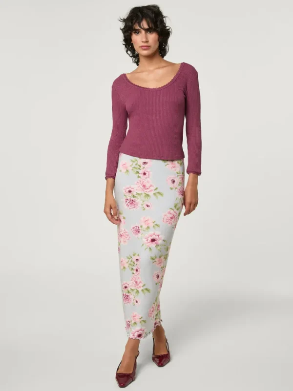 Tops<Rouje GIO T-Shirt Uni Cerise