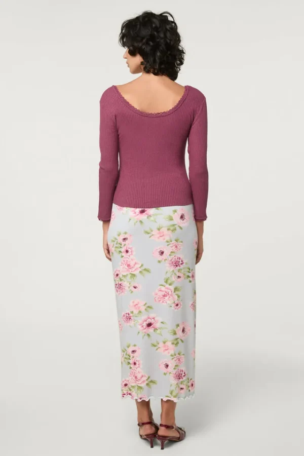Tops<Rouje GIO T-Shirt Uni Cerise