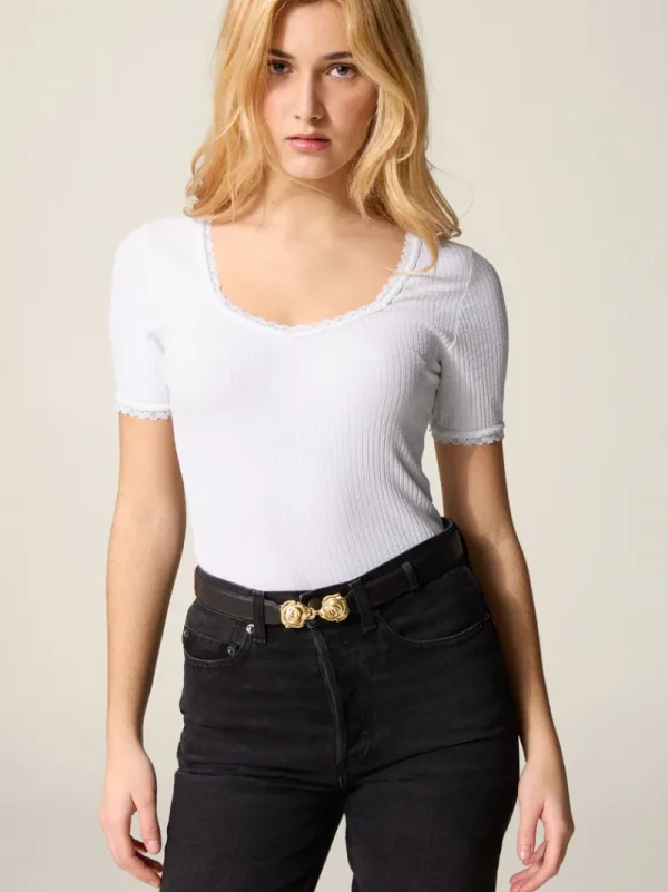 Tops<Rouje GIUIA top Uni Blanc