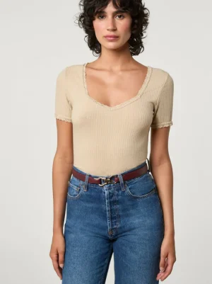 Tops<Rouje GIUIA T-shirt Crème
